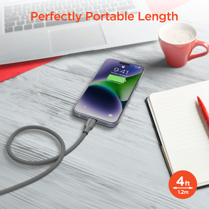 HyperGear Flexi PRO USB-C to Lightning Cable 4ft Jupiter Gear Home