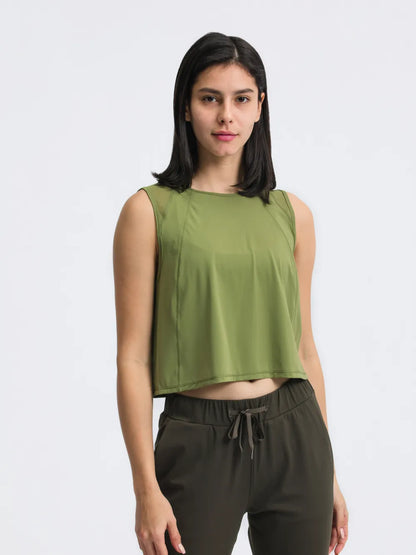 JupiterGear Round-Neck Cropped Tank Jupiter Gear Home