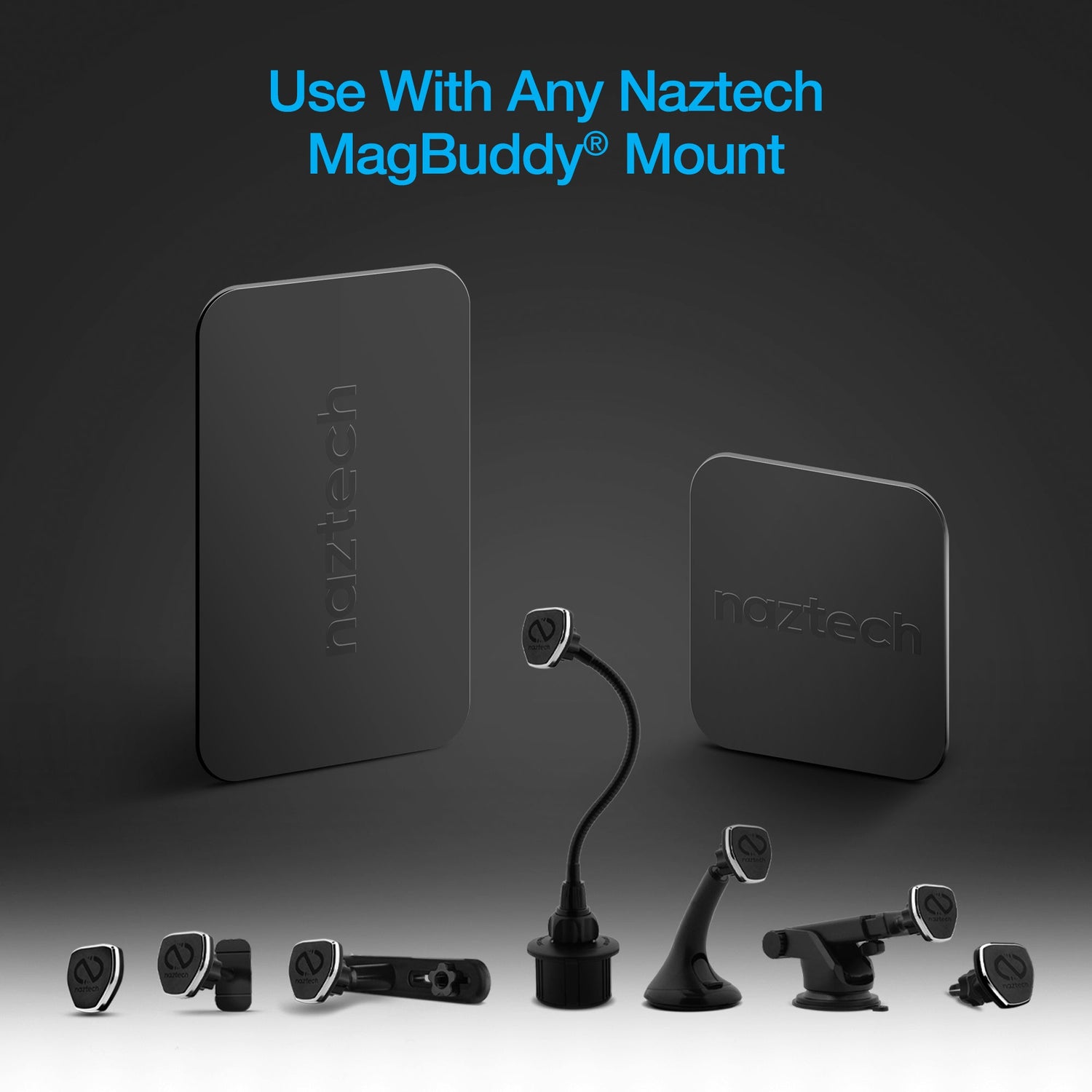 Naztech MagBuddy Universal Metal Plates Jupiter Gear Home