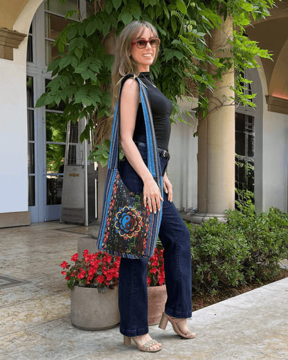 Kathmandu Collection Yin Yang Print Hobo Bag Jupiter Gear Home