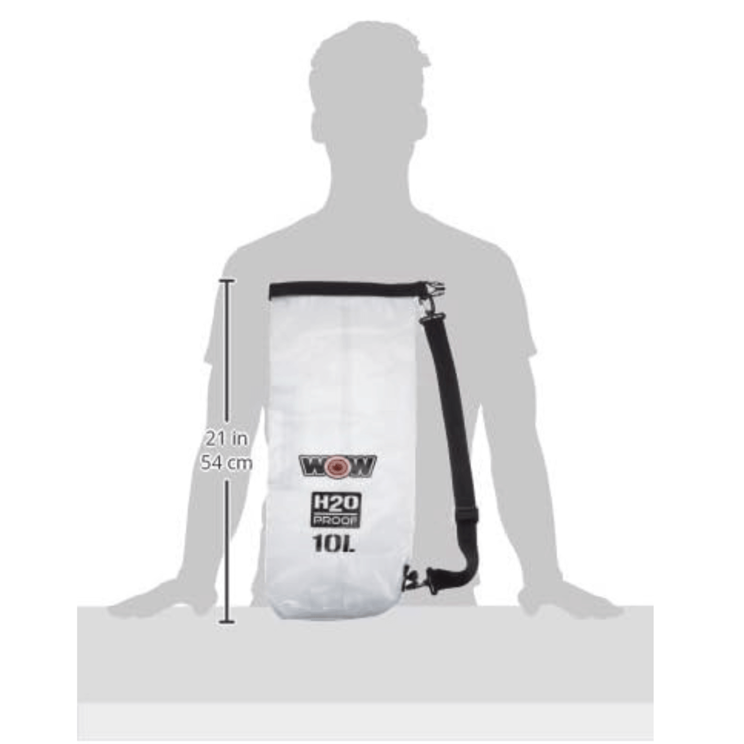WOW Watersports H2O Proof 10L Drybag Clear Jupiter Gear Home