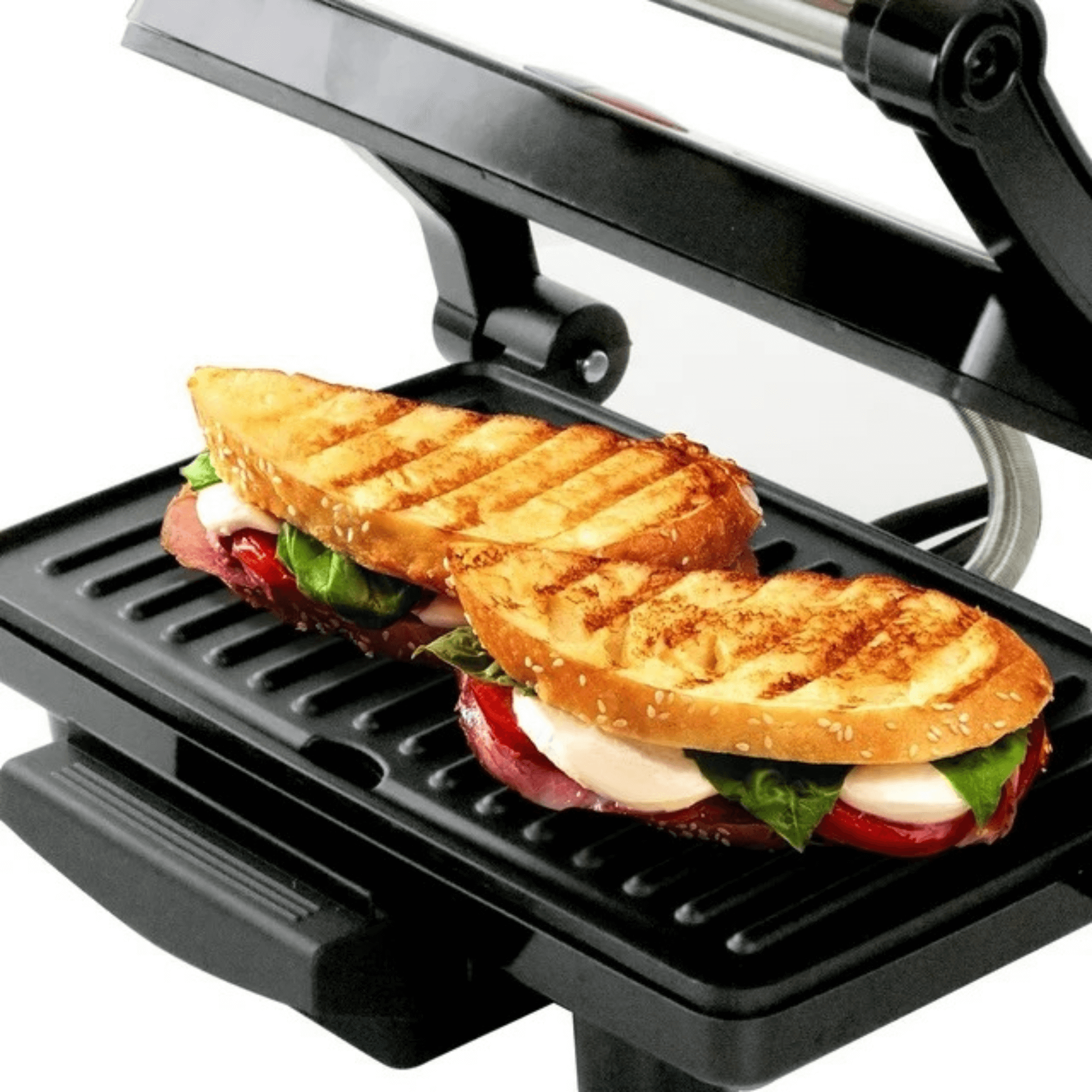Better Chef Non-Stick Floating Hinge Panini Press Sandwich Maker Jupiter Gear Home