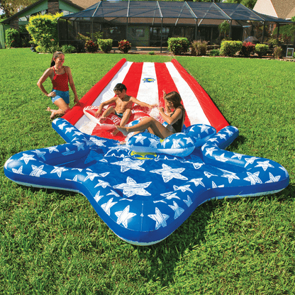 WOW Watersports Americana Stars &amp; Stripes Giant 40ft Backyard Super Slide Jupiter Gear Home