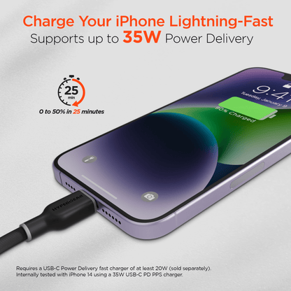 HyperGear Flexi PRO USB-C to Lightning Cable 10ft Jupiter Gear Home