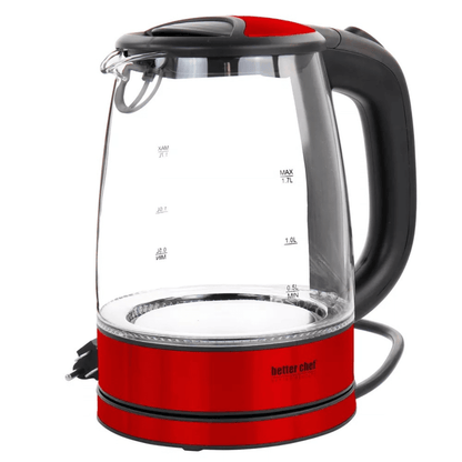 Better Chef 1.7 Liter 360 Degree Glass Cordless Electric Kettle Jupiter Gear Home