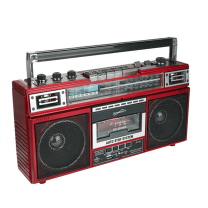 Supersonic 4 Band Bluetooth Radio &amp; Cassette Player + Cassette To Mp3 Converter Jupiter Gear Home