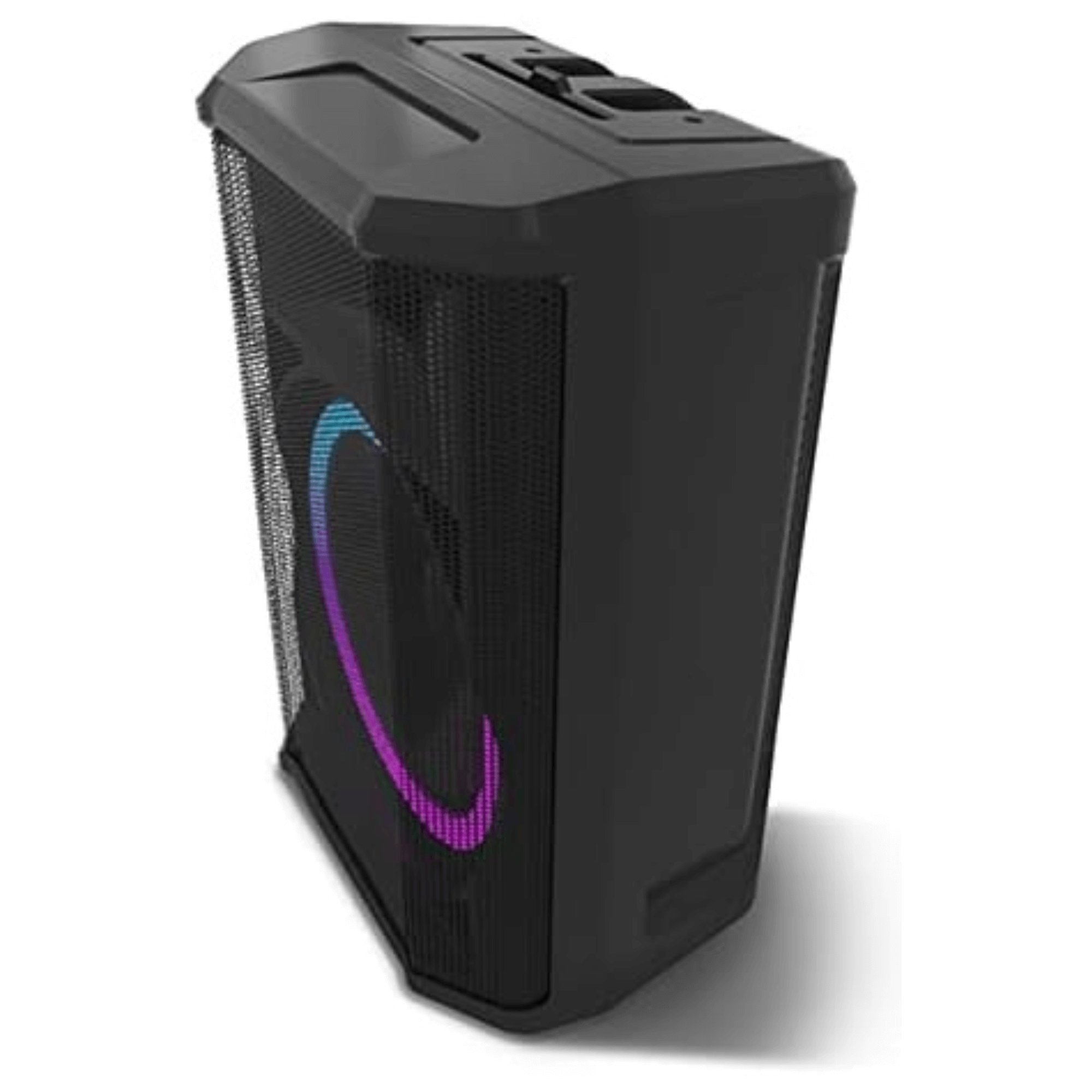 Norcent 12" Portable Wheeled Bluetooth Speaker w Microphone and Flashing Lights Jupiter Gear Home