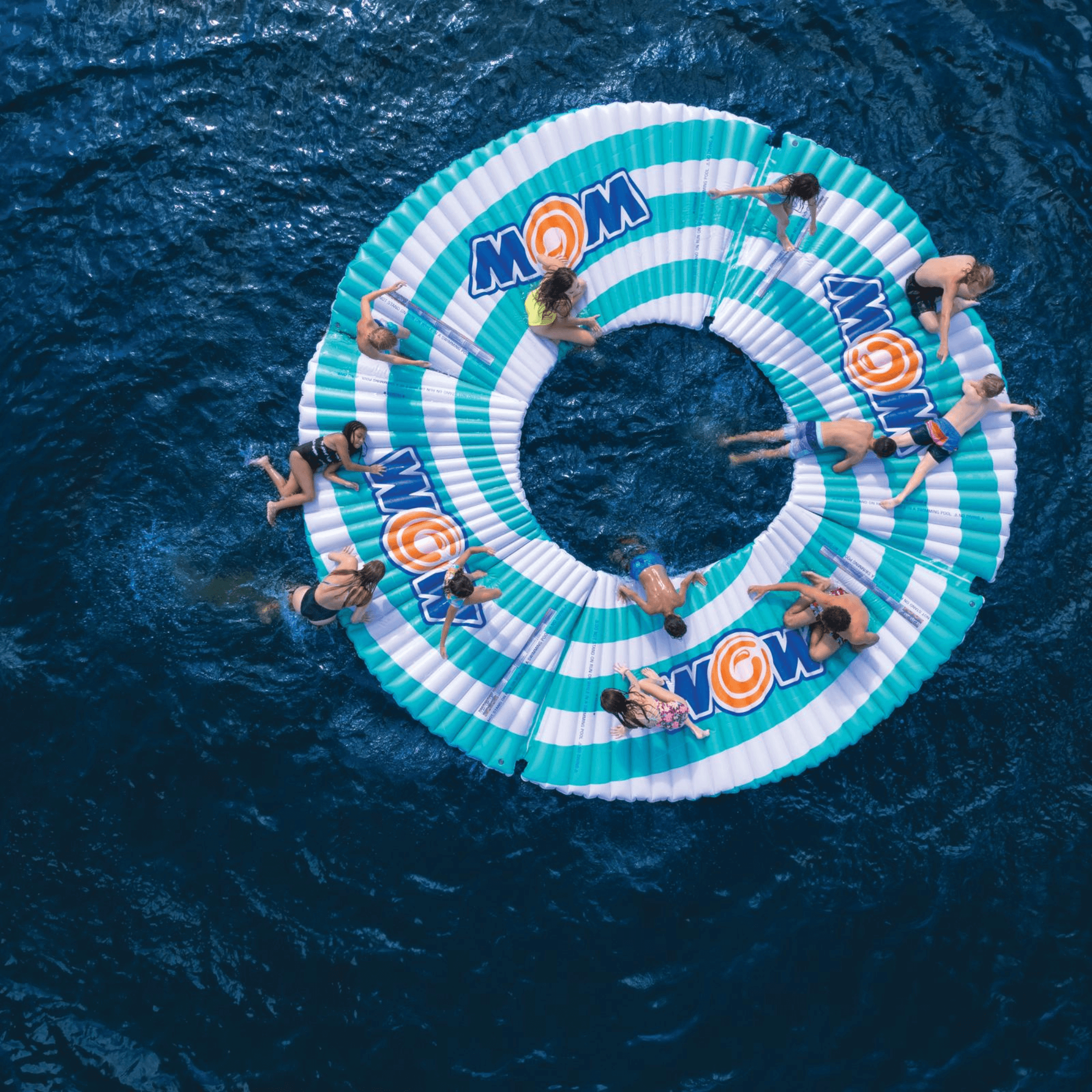 WOW Watersports Round Water Walkway &amp; SUP Dock Island, Holds Up to 16 People Jupiter Gear Home