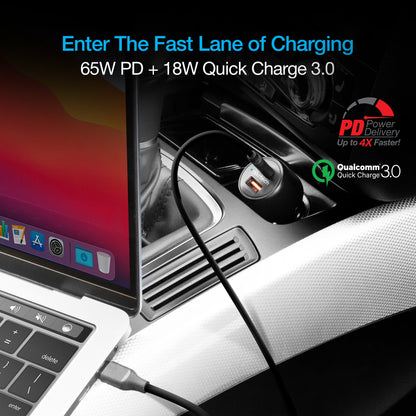 Naztech SpeedMax65 PD65W + QC3 Car Charger Jupiter Gear Home
