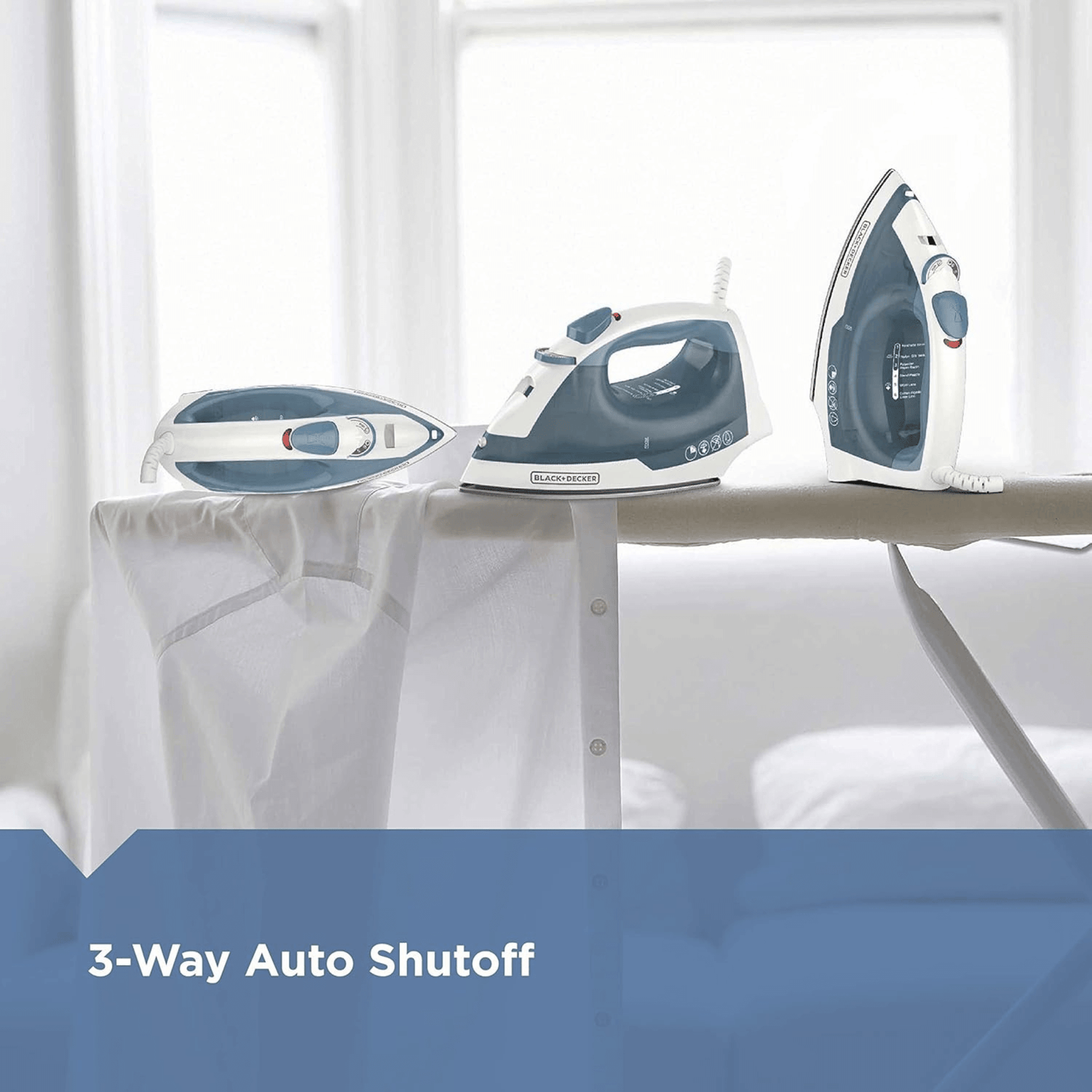 Black &amp; Decker Easy Steam Compact Lightweight Iron - REFURBISHED Jupiter Gear Home