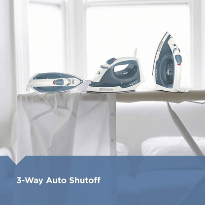 Black &amp; Decker Easy Steam Compact Lightweight Iron - REFURBISHED Jupiter Gear Home