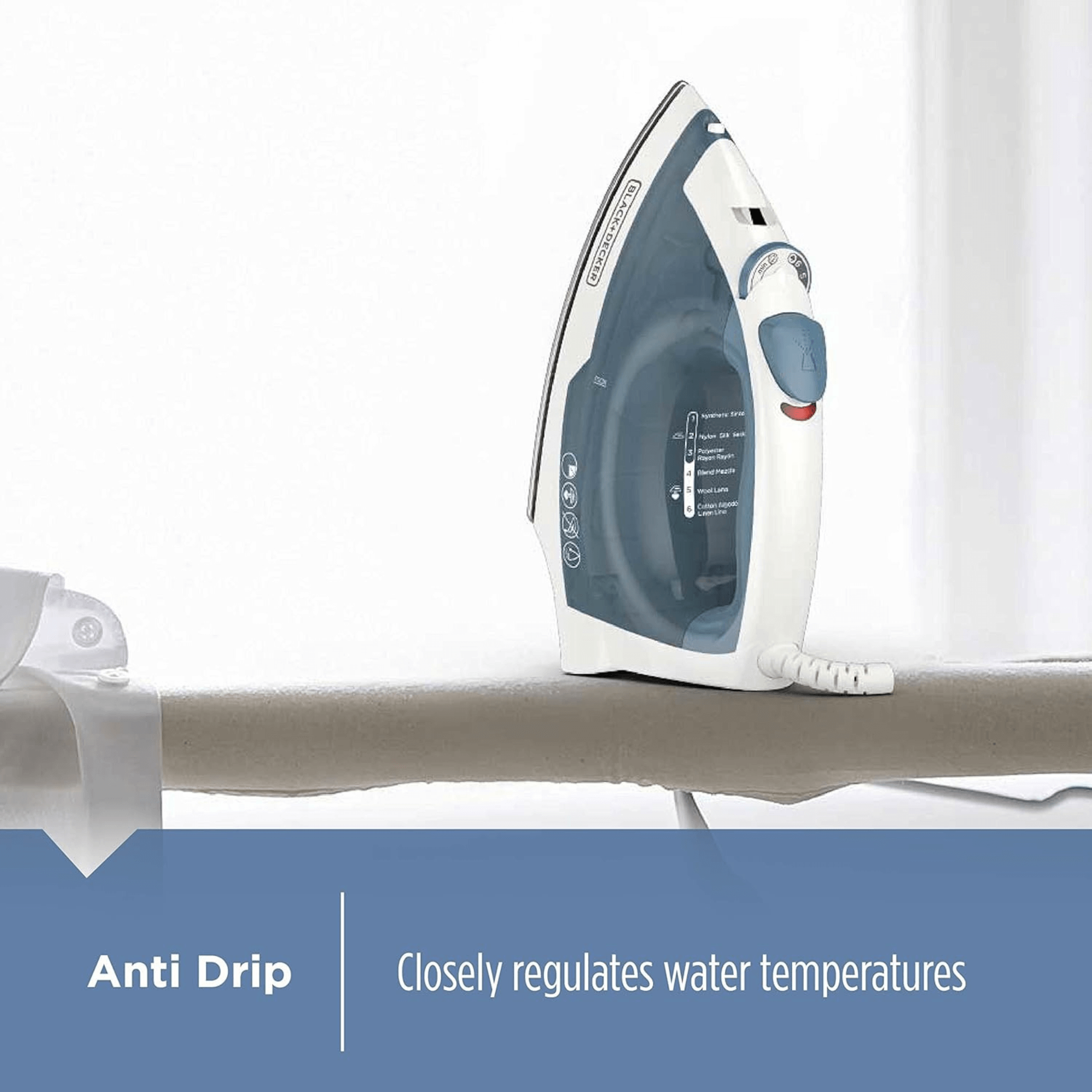 Black &amp; Decker Easy Steam Compact Lightweight Iron - REFURBISHED Jupiter Gear Home