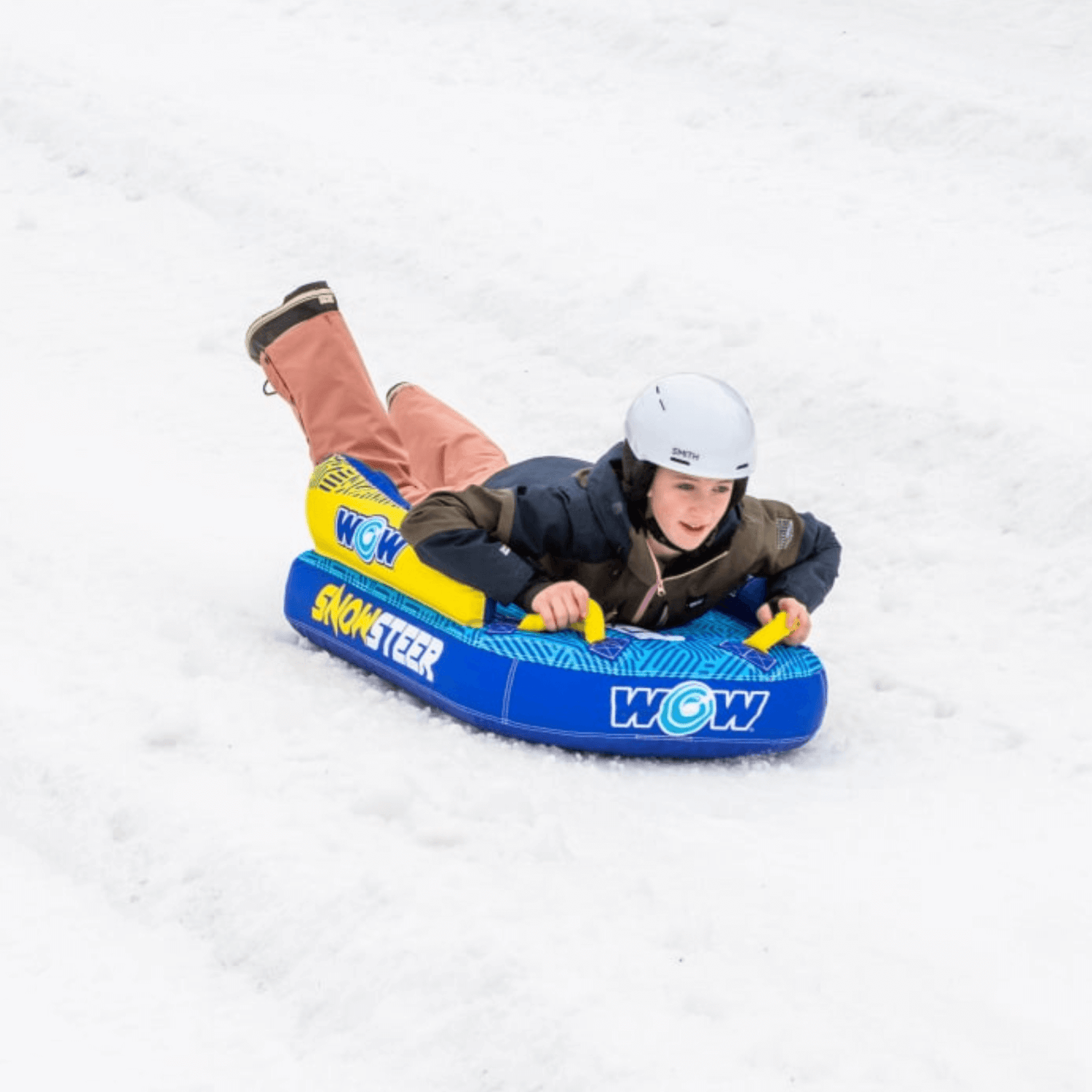 WOW Watersports SnowSteer Snow Sled with Lying Position for Easy Sledding Jupiter Gear Home