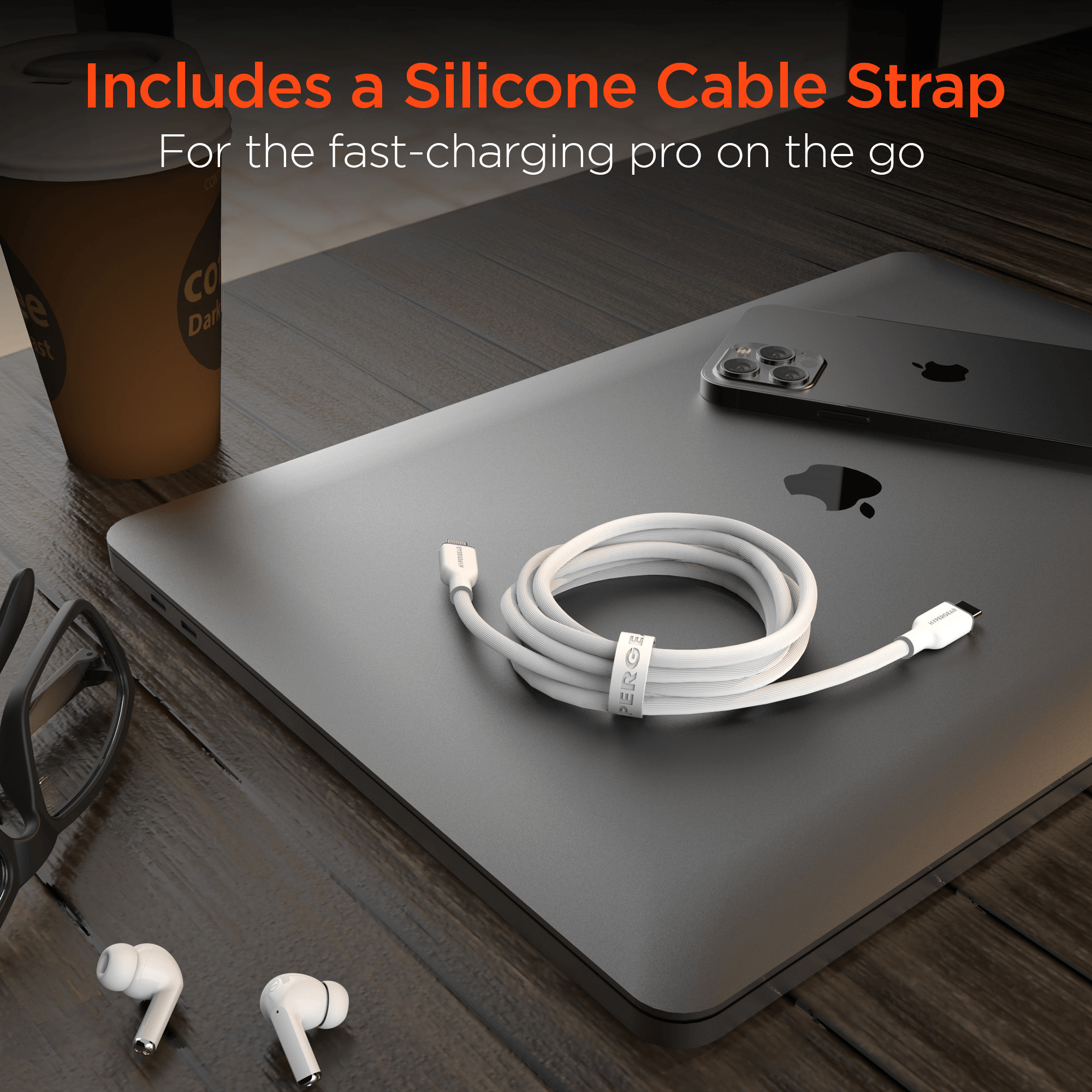 HyperGear Flexi PRO USB-C to Lightning Cable 6ft Jupiter Gear Home