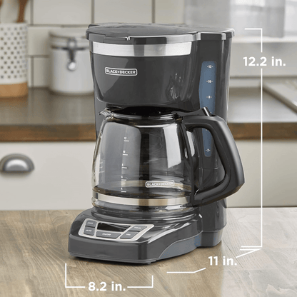 Black &amp; Decker 12 Cup Programmable Coffee Maker with Digital Controls - REFURBISHED Jupiter Gear Home