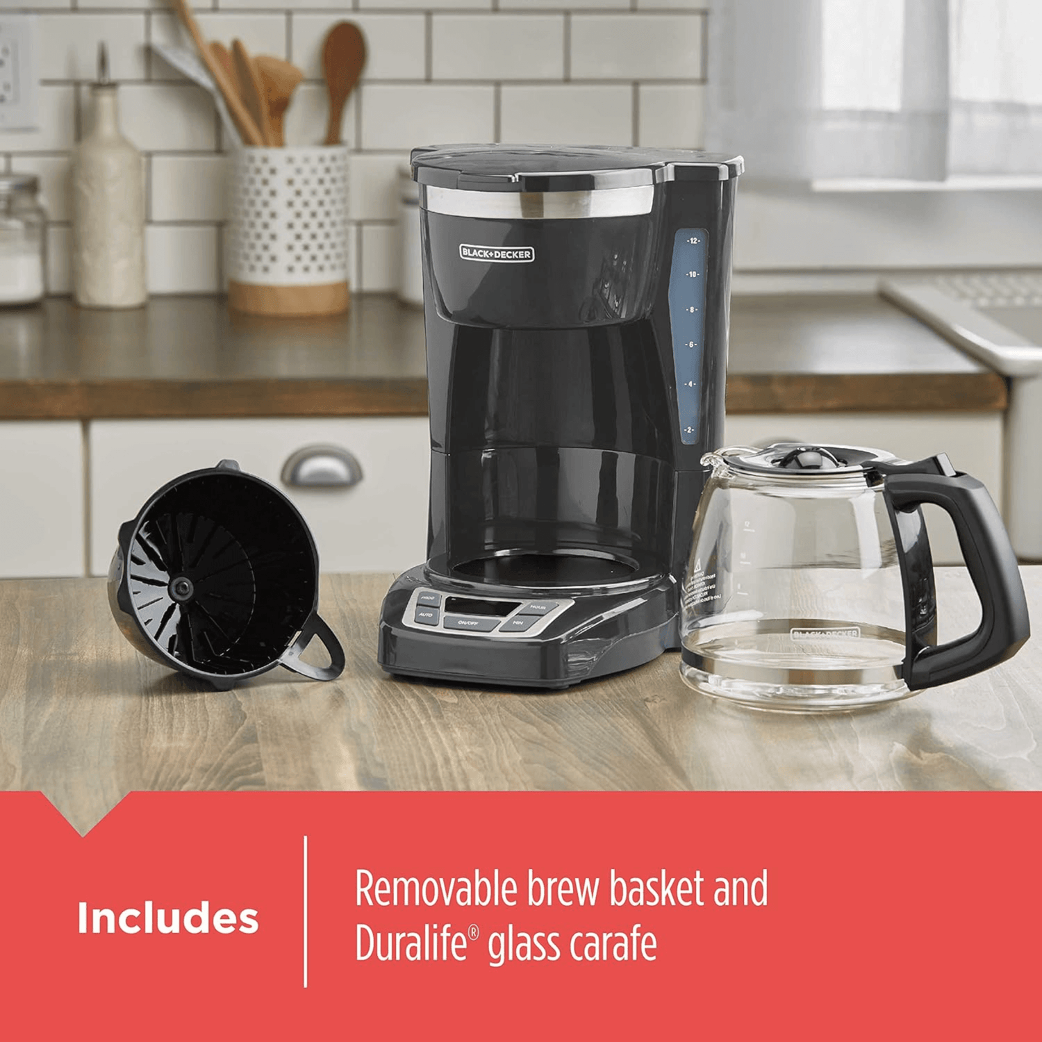 Black &amp; Decker 12 Cup Programmable Coffee Maker with Digital Controls - REFURBISHED Jupiter Gear Home