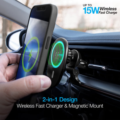 Naztech MagLock 15W Wireless Charging Vent Mount Jupiter Gear Home