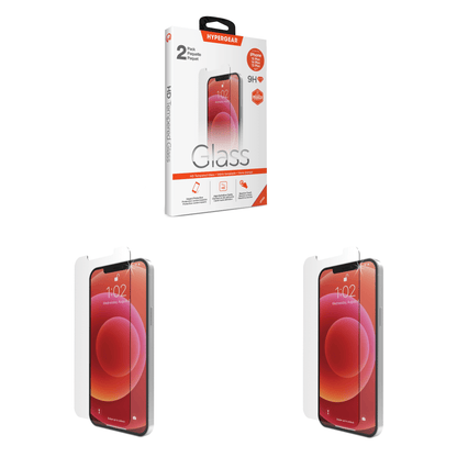 HyperGear 2-Pack HD Tempered Glass for iPhone 15 Plus Jupiter Gear Home