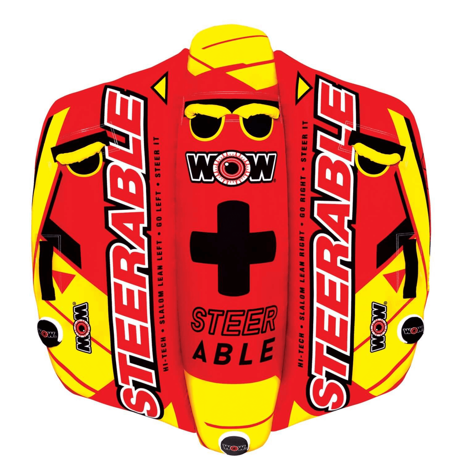 WOW Watersports Take Control of the Ride 1 or 2 P Inflatable Steerable Tube Jupiter Gear Home