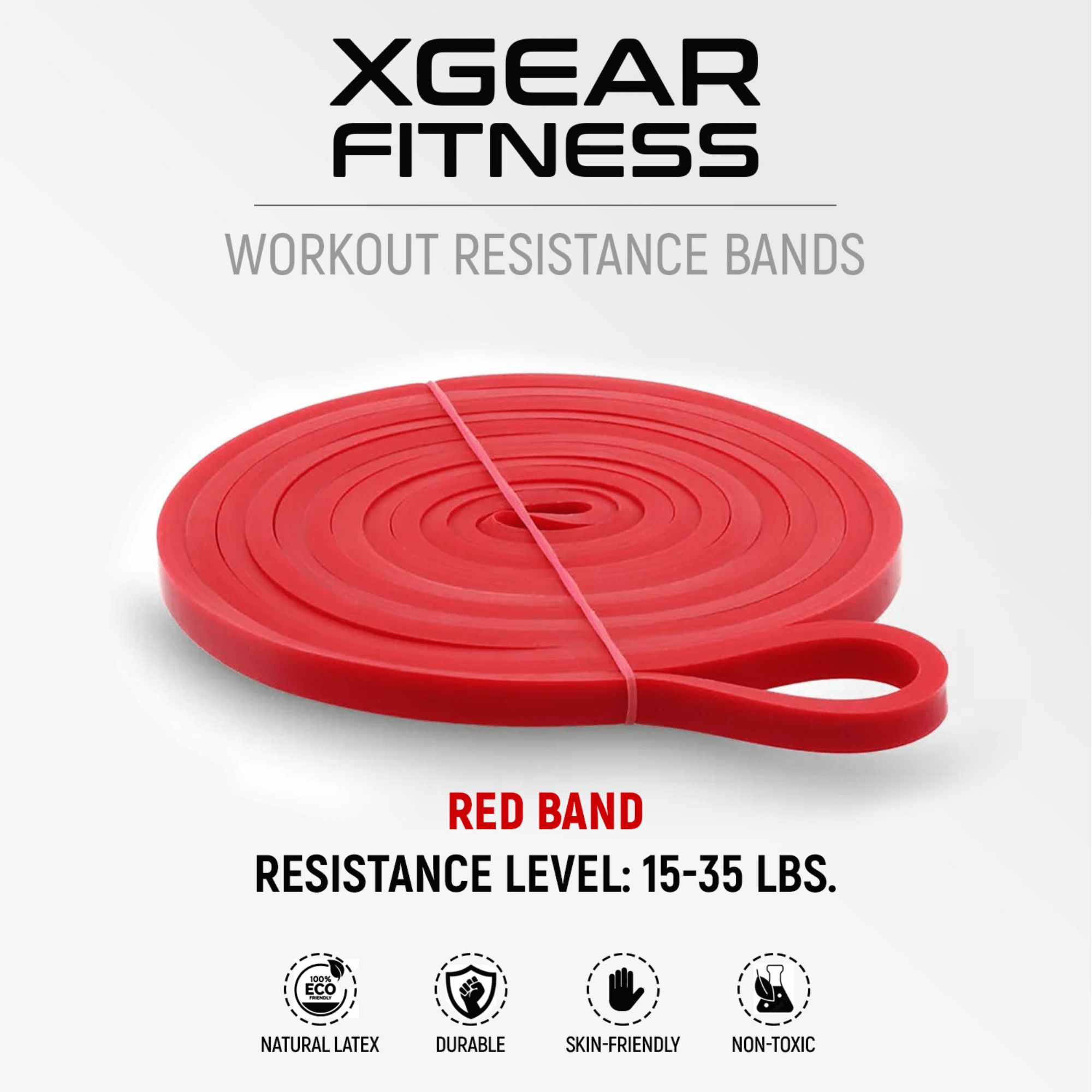 XGear Fitness XG-PRO Heavy Duty Exercise Resistance Bands Jupiter Gear Home