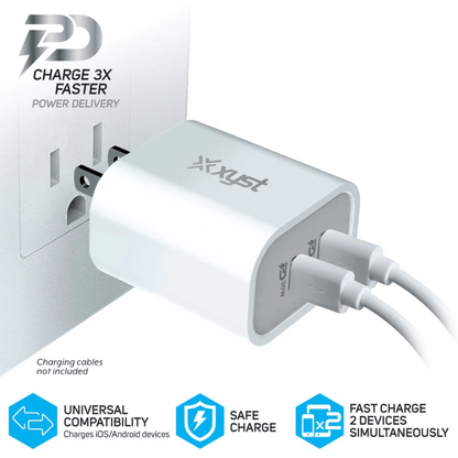 Xyst 30-Watt Dual USB-C Wall Charger Jupiter Gear Home