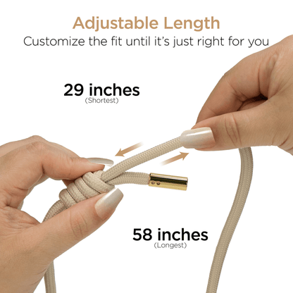 HyperGear TECHcessories Sand Rope with Gold Accents Universal Crossbody Phone Strap Jupiter Gear Home