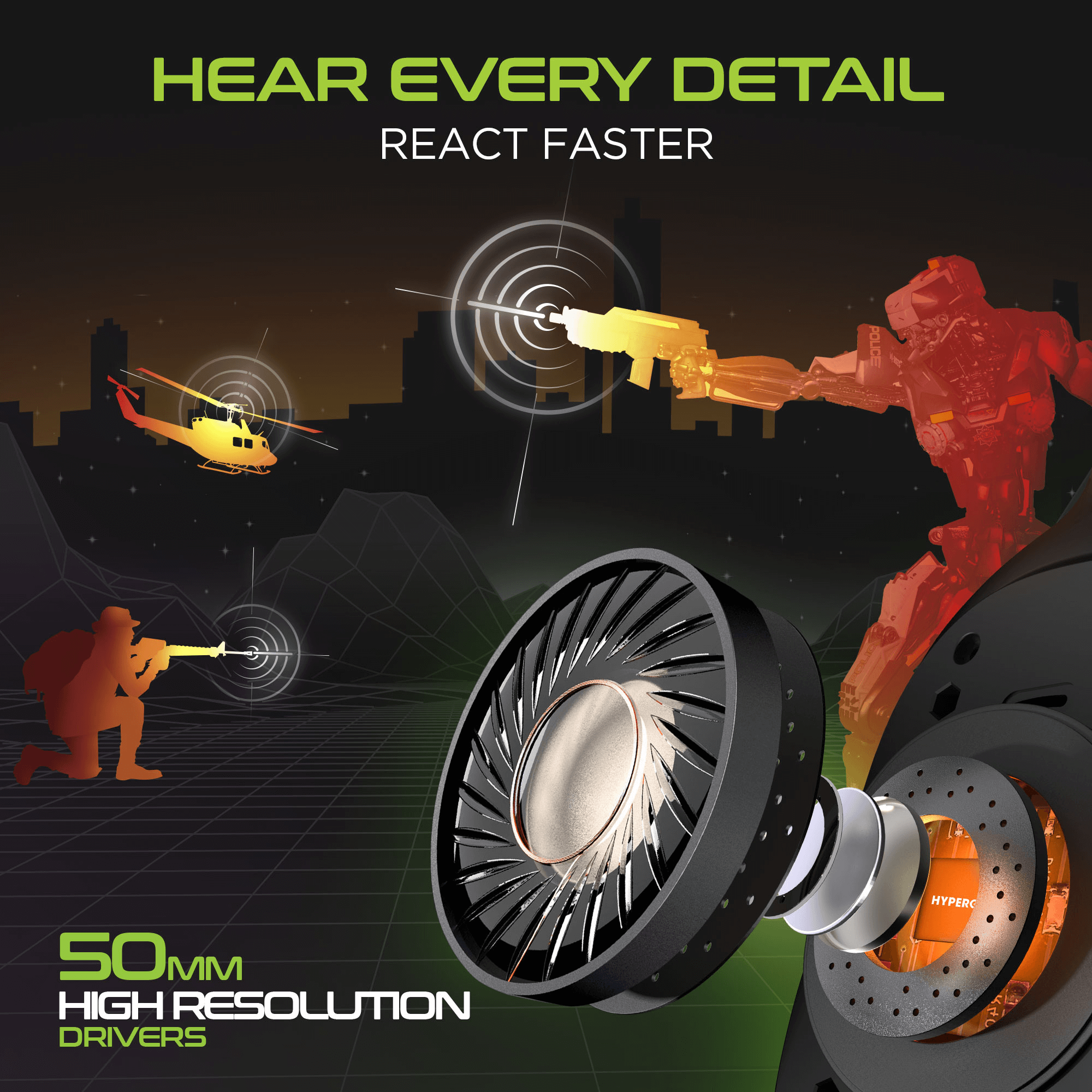 HyperGear SoundRecon Xtreme Pro Multiplatform Gaming Headset Jupiter Gear Home