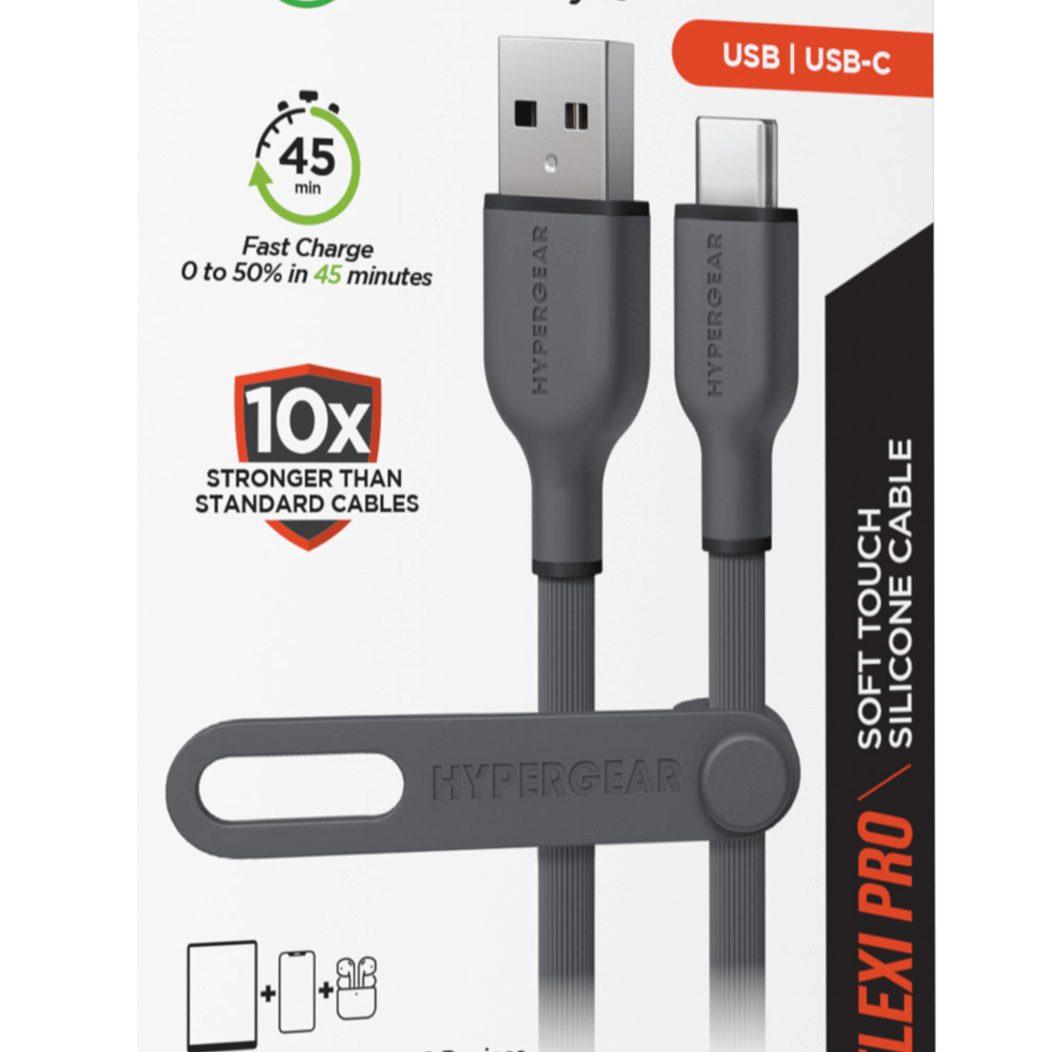 HyperGear Flexi PRO USB to USB-C Cable 6ft Jupiter Gear Home