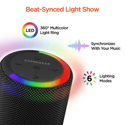 HyperGear Halo XL Wireless LED Speaker Jupiter Gear Home