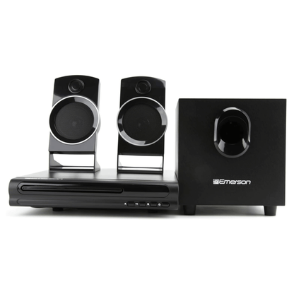 Emerson Speaker Surround Sound System &amp; 2.1 Channel Home Theater DVD Player Jupiter Gear Home
