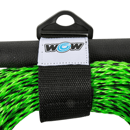 WOW Watersports 75ft 1-Section Tow Rope with Rubber Handle Jupiter Gear Home