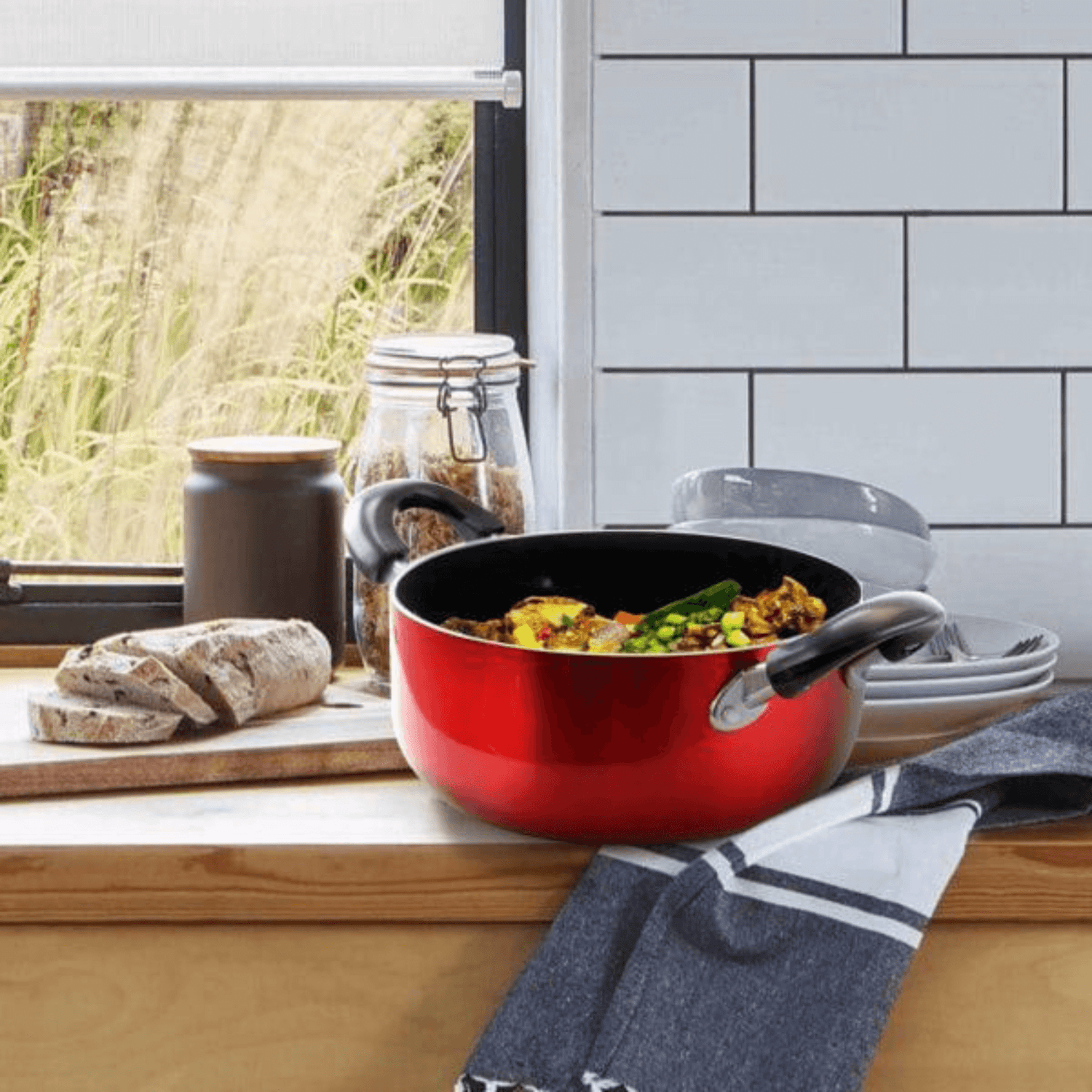 Better Chef 7-Piece Aluminum Non-Stick Cookware Set with Bakelite Handles Jupiter Gear Home