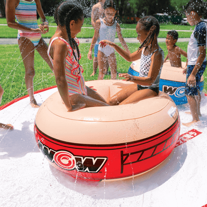 WOW Watersports 10ft Sumo Wrestling Spray Pad with 2 Sumo Belly-Bumpers Jupiter Gear Home