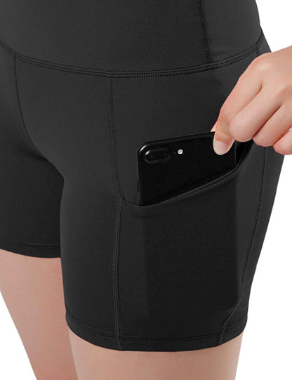 JupiterGear Jolie High-Waisted Athletic Shorts with Hip Pockets Jupiter Gear Home
