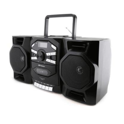 Emerson Portable CD &amp; Cassette Stereo Boombox Jupiter Gear Home