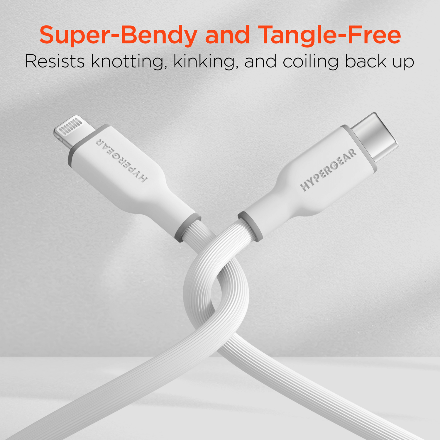 HyperGear Flexi PRO USB-C to Lightning Cable 10ft Jupiter Gear Home