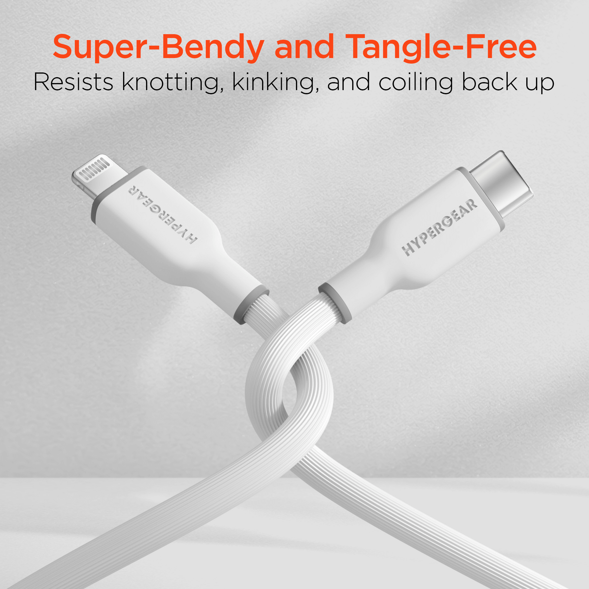 HyperGear Flexi PRO USB-C to Lightning Cable 4ft Jupiter Gear Home