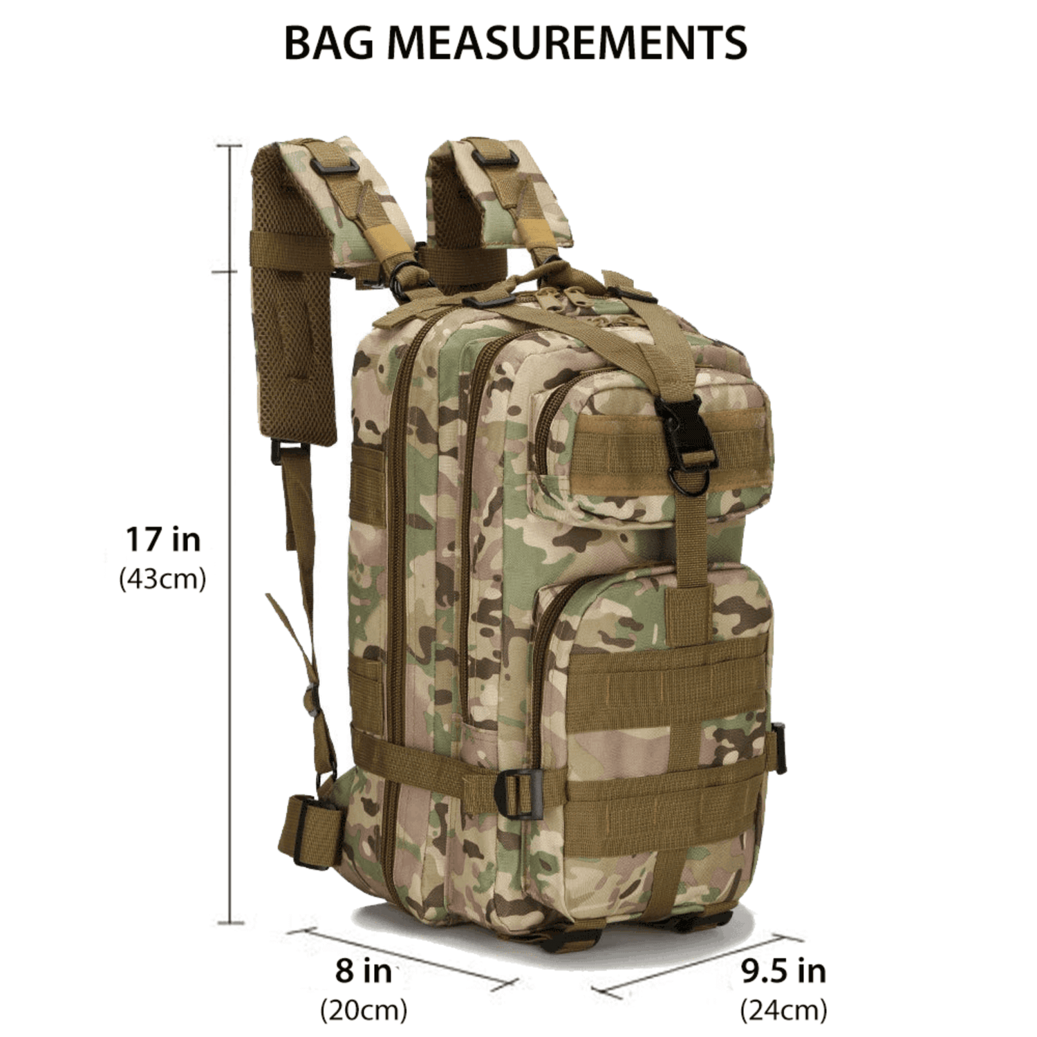 XGear Tactical Small 30L Tactical Backpack Survival Bag Jupiter Gear Home
