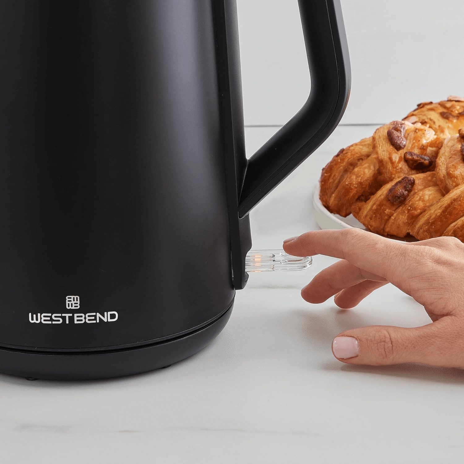 West Bend 1500W 1.5L Cordless Kettle with Stainless Interior Jupiter Gear Home
