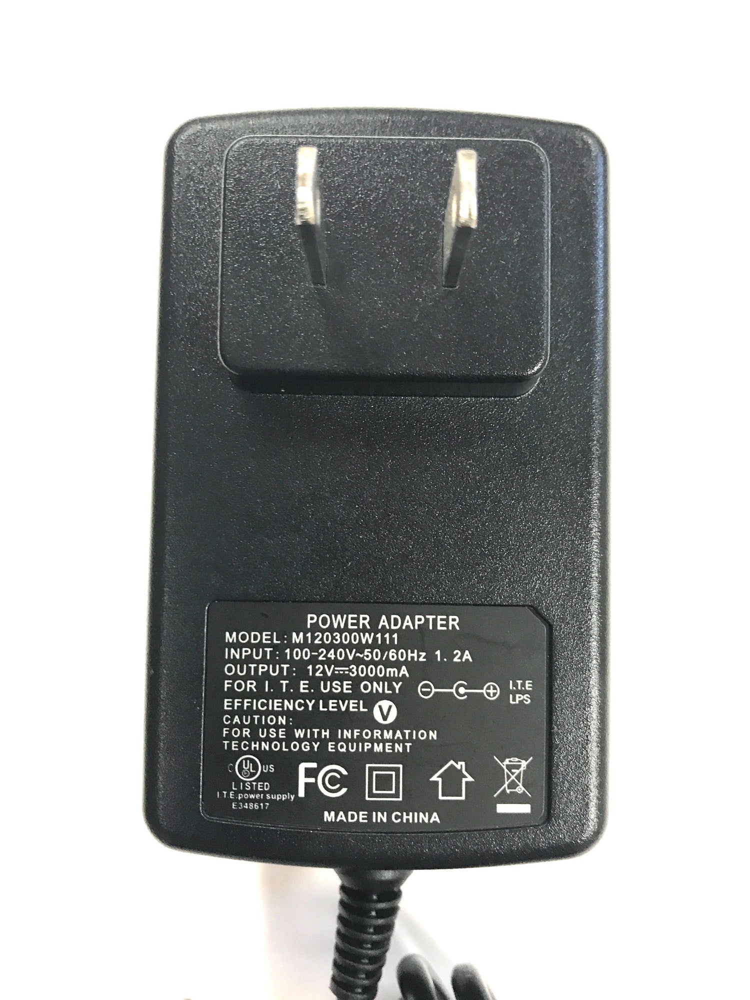 Naxa AC Adapter Power Supply Charger for LED LCD TVs and TV-DVD Televisions up to 15" (12V, 3A, 36W, 2.1mm x 5.5mm) Jupiter Gear Home