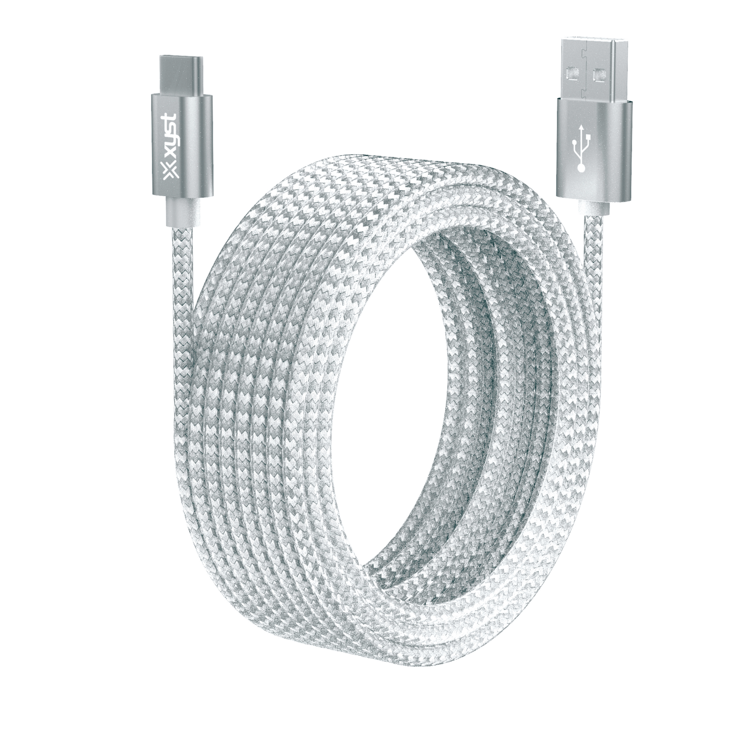 Xyst Charge and Sync USB to USB-C Braided Cable 10Ft Jupiter Gear Home