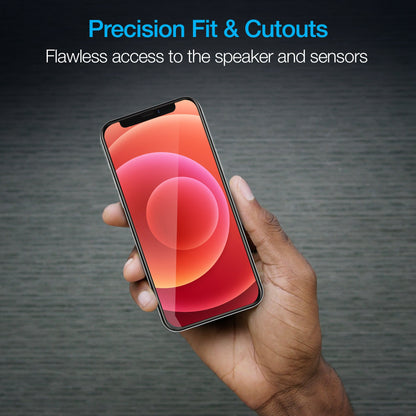 Naztech IntelliShield Tempered Glass Screen Protector with 3D Edge for the iPhone 12 Mini Jupiter Gear Home
