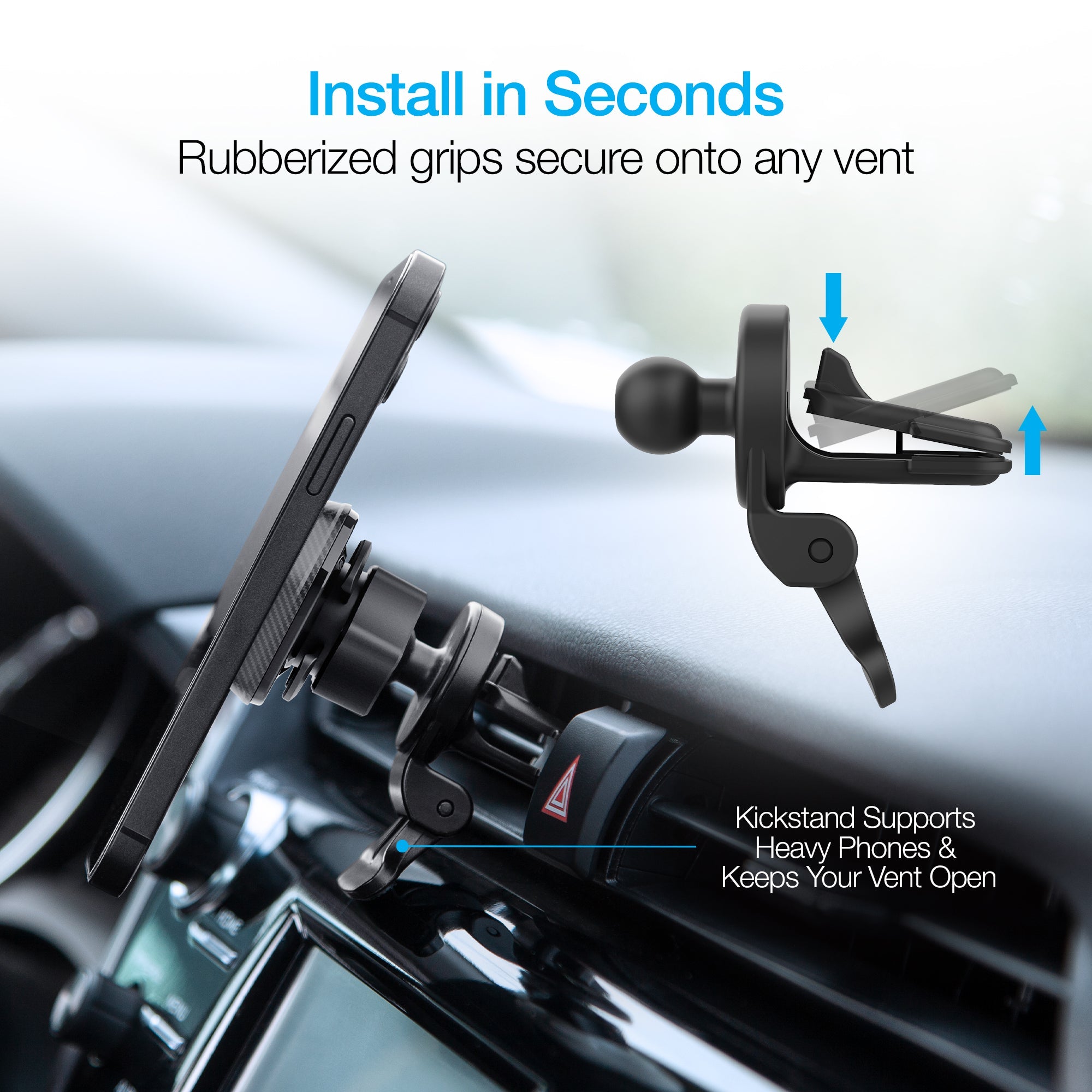 Naztech MagBuddy Elite Hands-Free Vent Mount Jupiter Gear Home