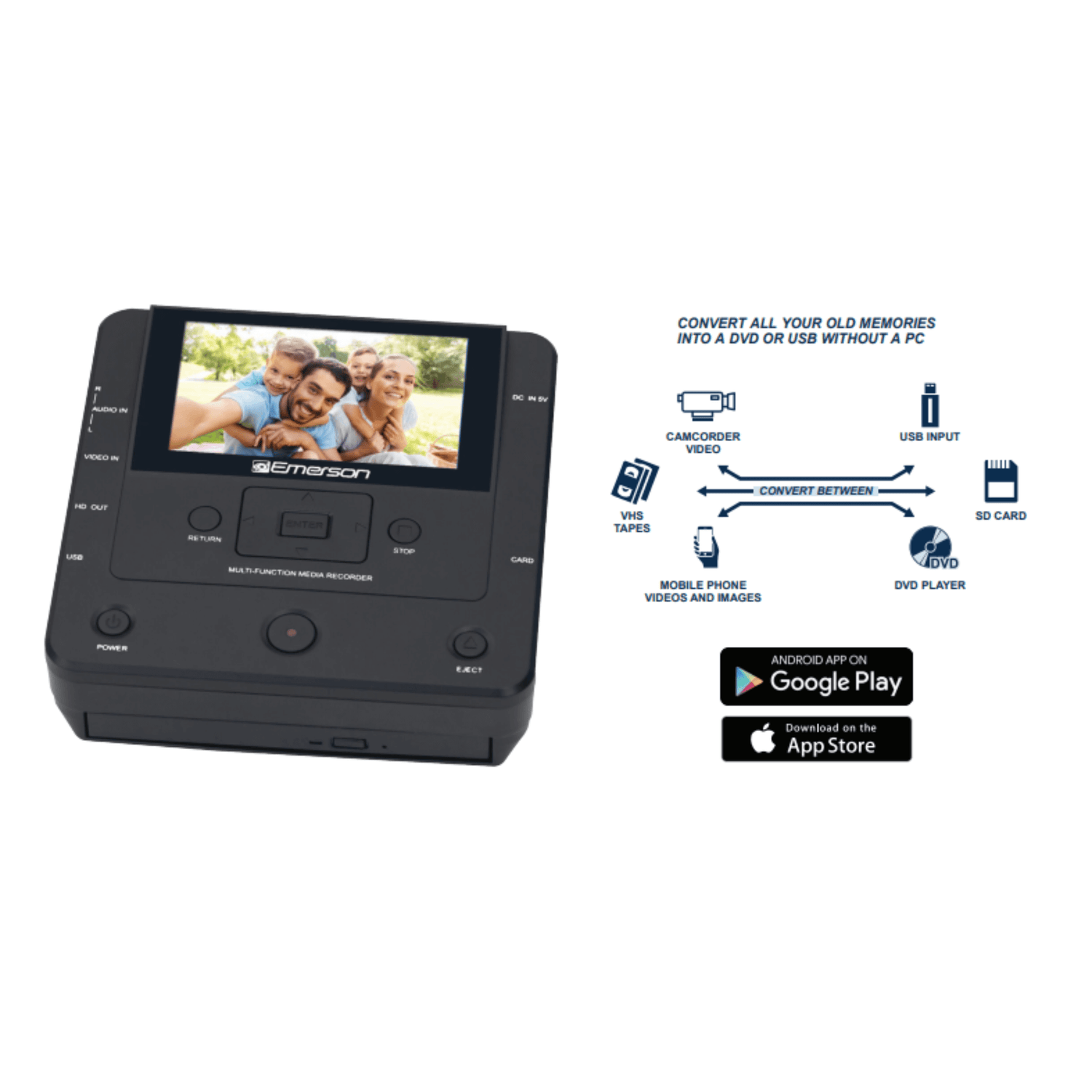 Emerson Multi Function Media Recorder Jupiter Gear Home