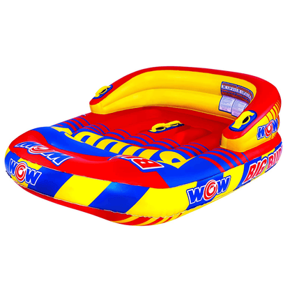 WOW Watersports Big Buddy 2 Person 2P Towable with Extra-Long Sidewalls Jupiter Gear Home