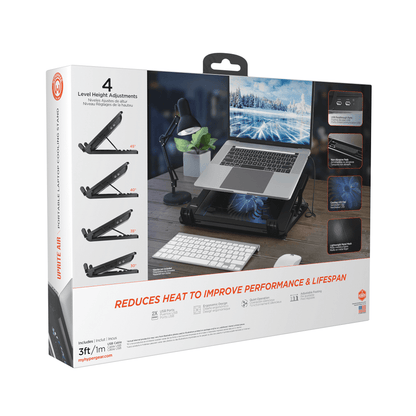 HyperGear UpRite Air Portable Laptop Cooling Stand Jupiter Gear Home