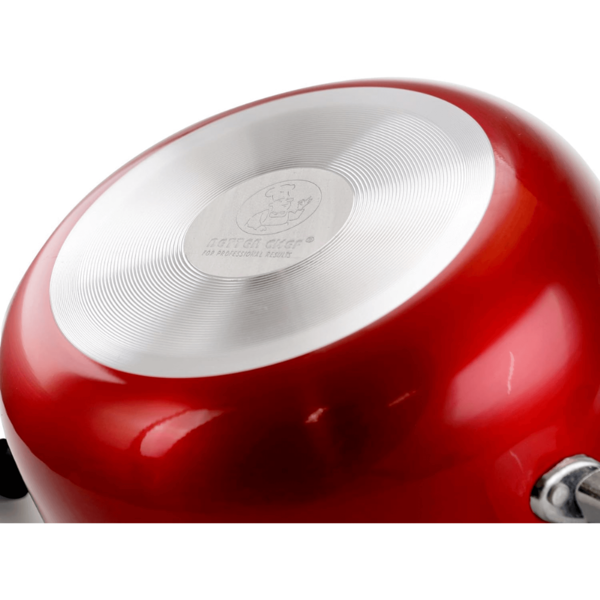 Better Chef 8-Quart Metallic Red Aluminum Dutch Oven with Glass Lid Jupiter Gear Home