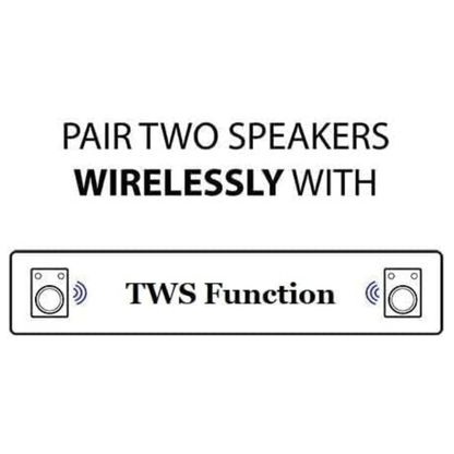 Norcent 12" Portable Wheeled Bluetooth Speaker w Microphone and Flashing Lights Jupiter Gear Home