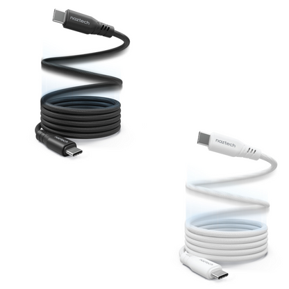 Naztech REcoil USB-C to USB-C Magnetic Cable 6ft Jupiter Gear Home