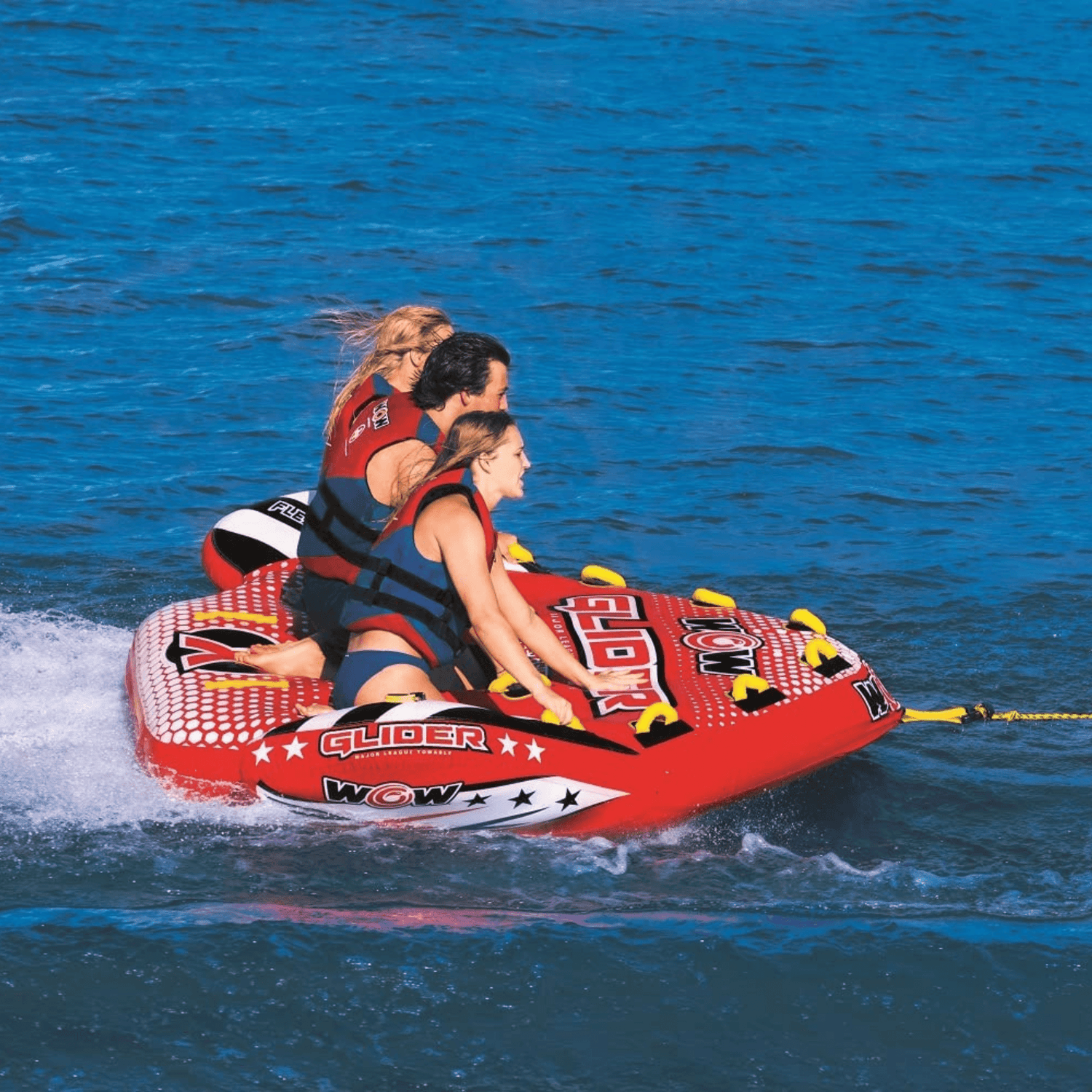 WOW Watersports Glider 3 Person 3P Towable with Flex Seating Jupiter Gear Home